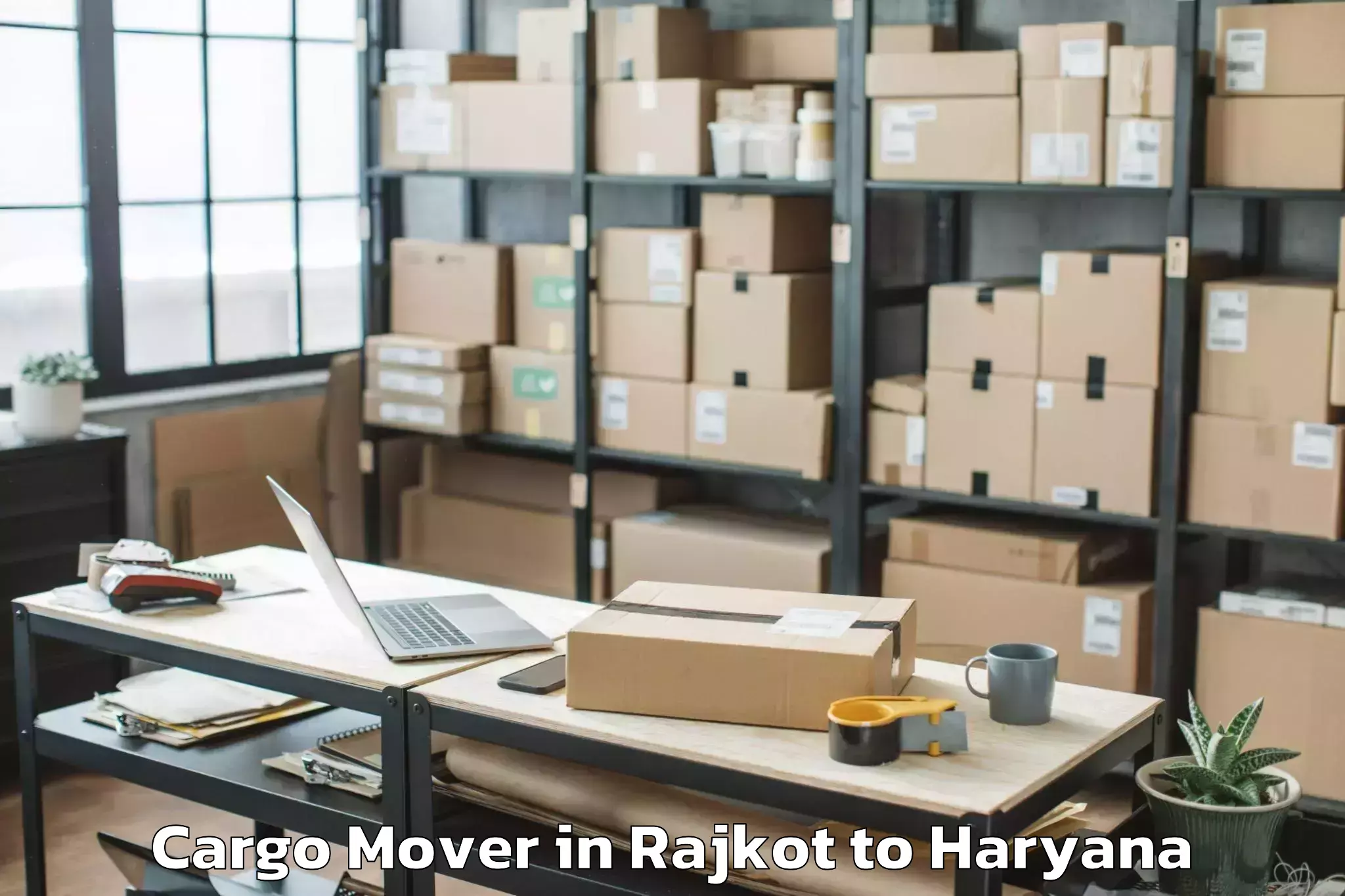 Top Rajkot to Bahadurgarh Cargo Mover Available